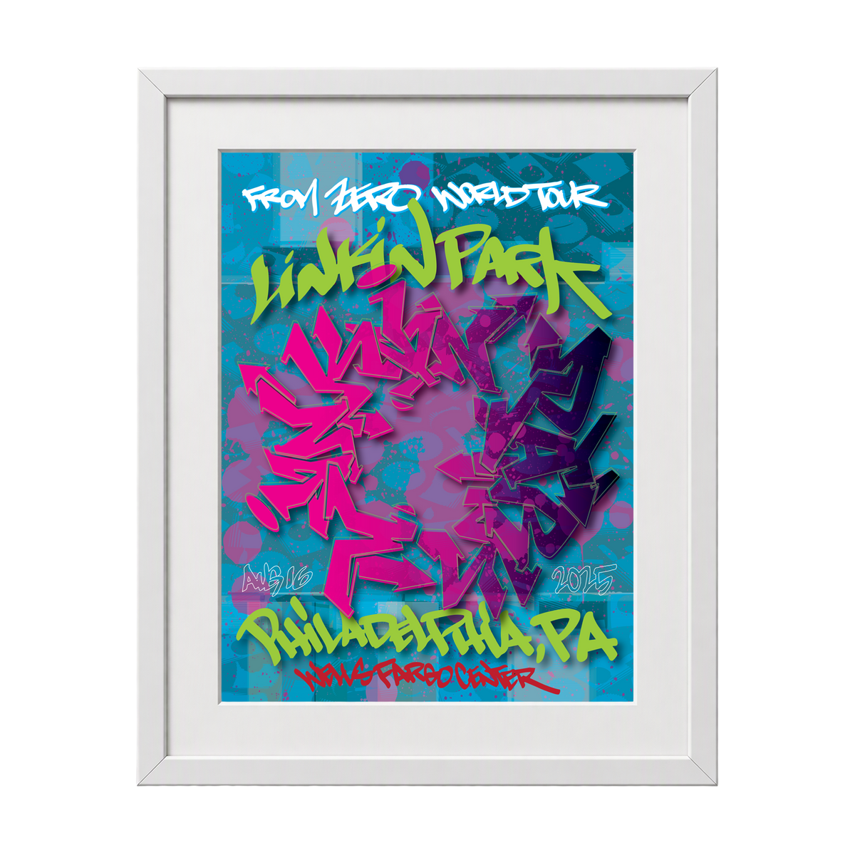 Framed FZ 2025 Tour Philadelphia Poster (Aug 16th) with CoA - STASH