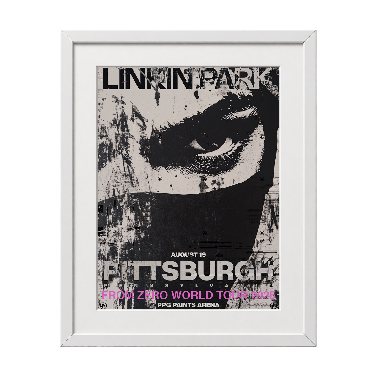 Framed FZ 2025 Tour Pittsburgh Poster (Aug 19th) with CoA - PJ Richardson