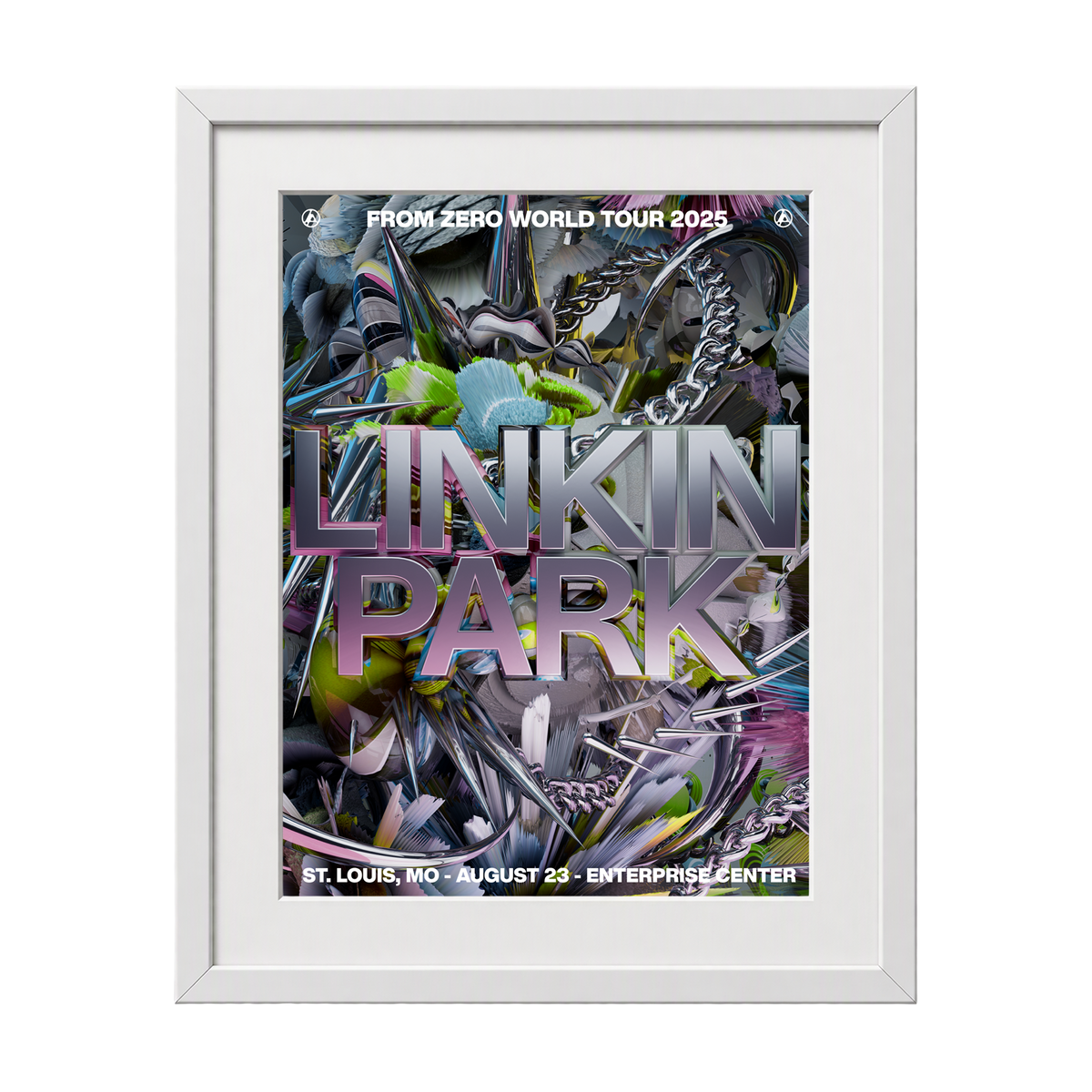 Framed FZ 2025 Tour St. Louis Poster (Aug 23rd) with CoA - PJ Richardson