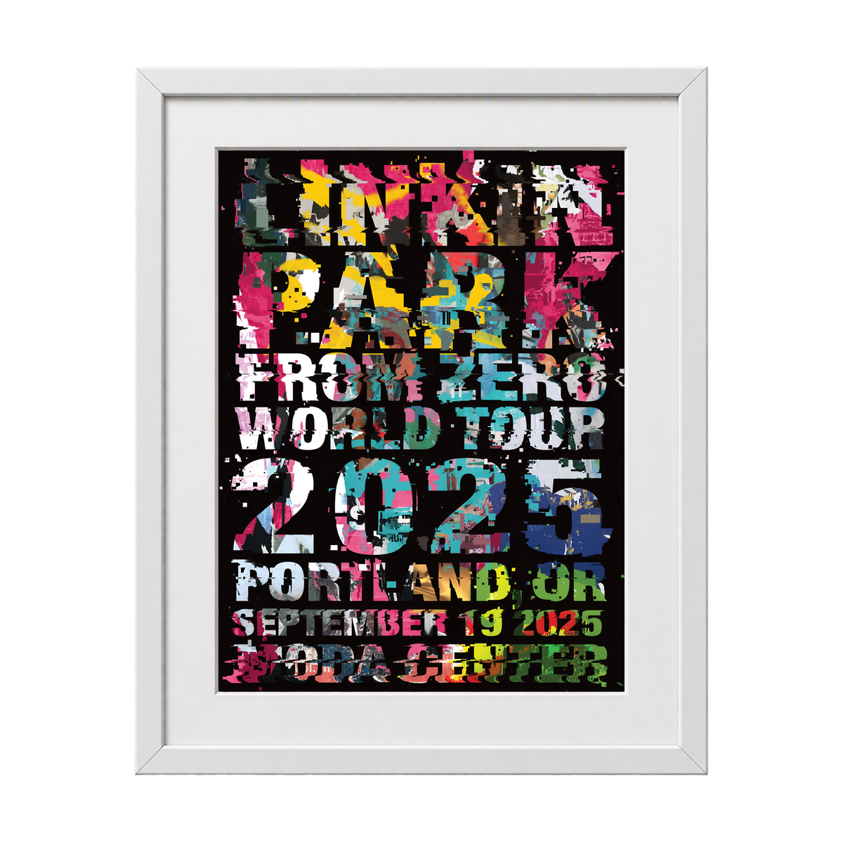 Framed FZ 2025 Tour Portland Poster (Sep 19th) with CoA - ASKEW ONE