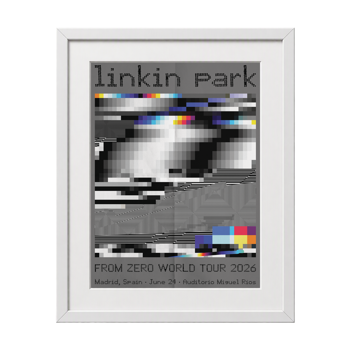 Framed FZ 2026 Tour Madrid #2 Poster (Jun 24th) with CoA - Felipe Pantone