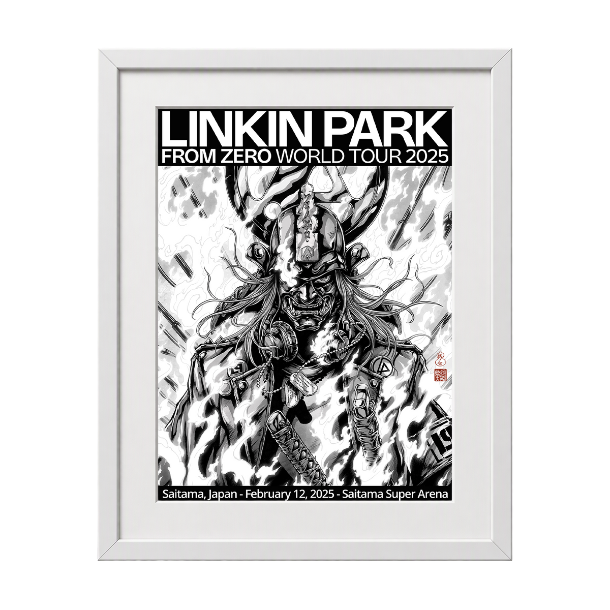 Framed FZ 2025 Tour Saitama Poster (Feb 12th) -  Takashi Okizake