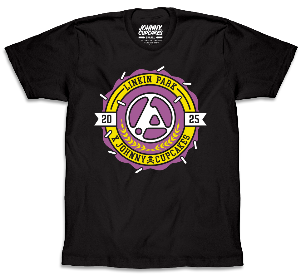 JC X Linkin Park Official Collab - Collegiate Crest Black Tee 