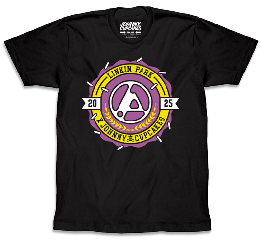 JC X Linkin Park Official Collab - Collegiate Crest Black Tee 