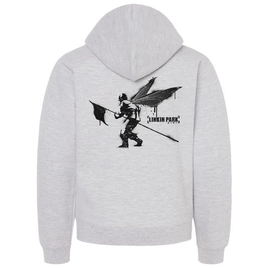 Street Soldier Youth Heather Grey Zip Hoodie