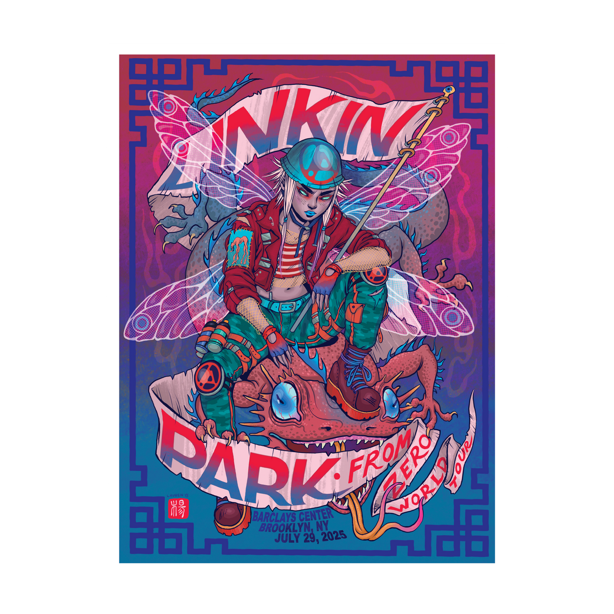 FZ 2025 Tour Brooklyn Poster (July 29th) - Lauren YS – Linkin Park FZ 2025 Tour Brooklyn Poster (July 29th) - Lauren YS – Linkin Park