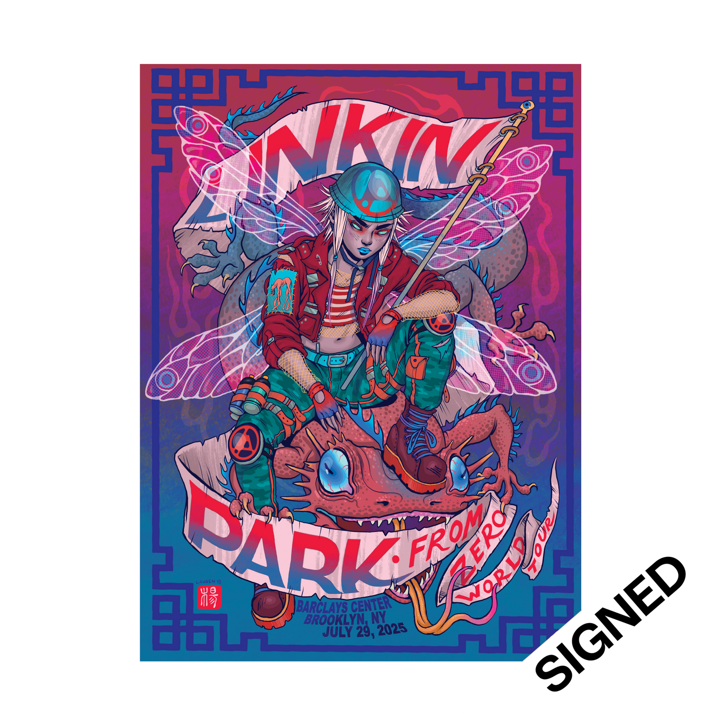 FZ 2025 Tour Brooklyn SIGNED Poster (July 29th) - Lauren YS
