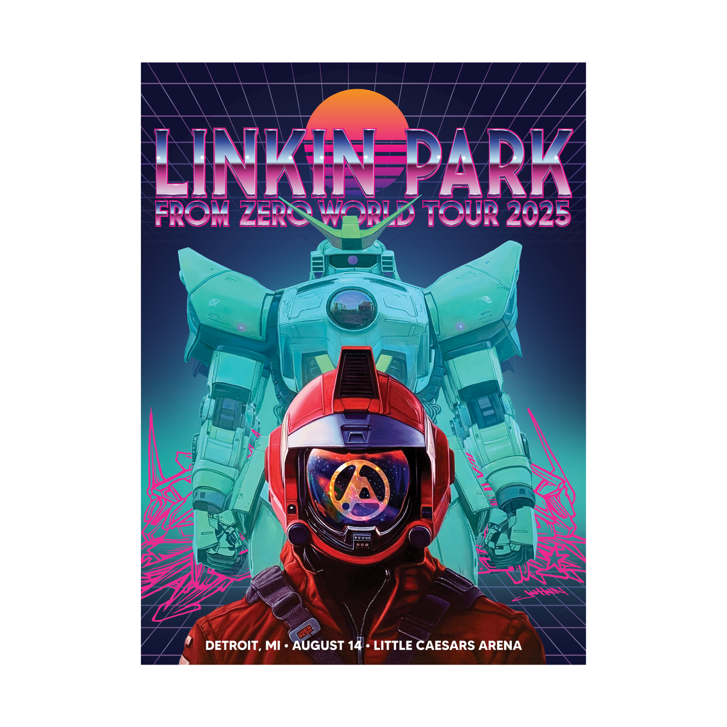 FZ 2025 Tour Detroit Poster (Aug 14th) - Jahan