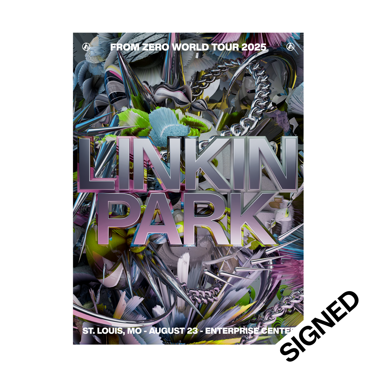 FZ 2025 Tour St. Louis SIGNED Poster (Aug 23rd) - PJ Richardson