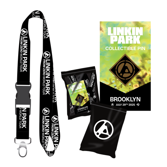 LP FZ Brooklyn Enamel Pin + Black Lanyard Bundle Pack (July 29th)