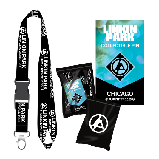 LP FZ CHICAGO ENAMEL PIN + BLACK LANYARD BUNDLE PACK (Aug 11th)