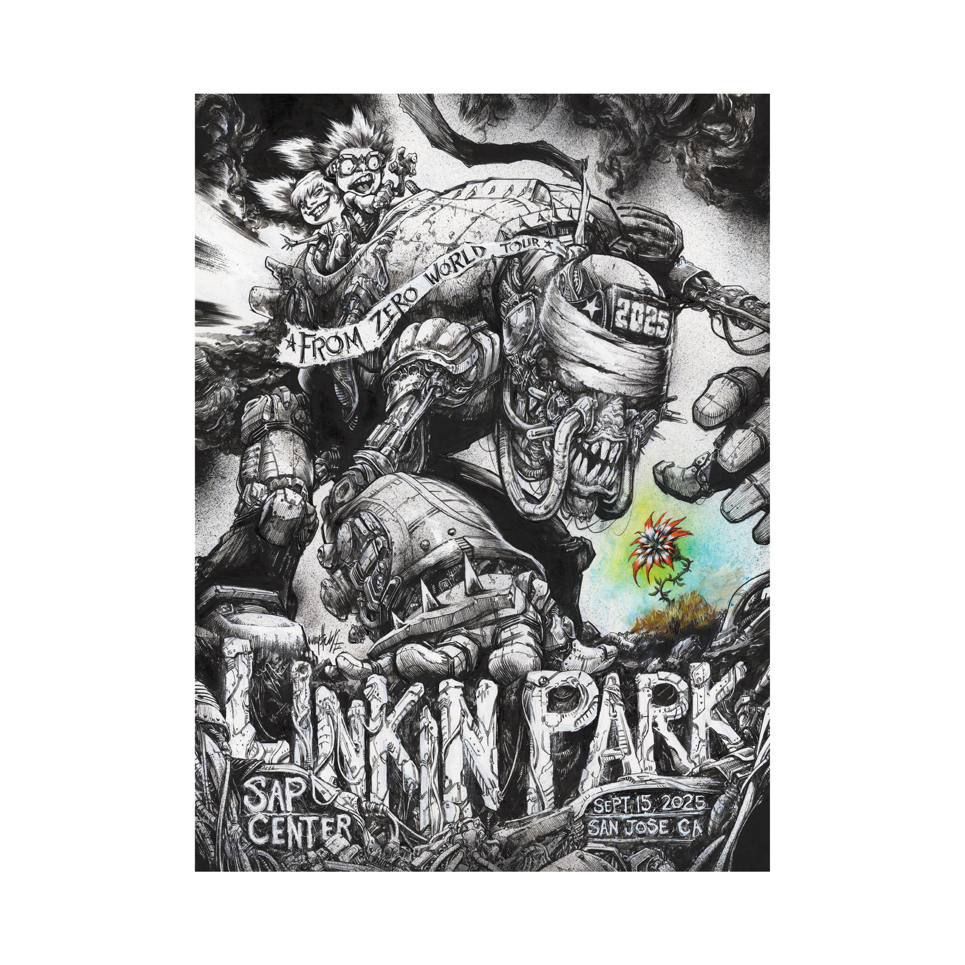 FZ 2025 Tour San Jose Poster (Sep 15th) - Jonathan Wayshack