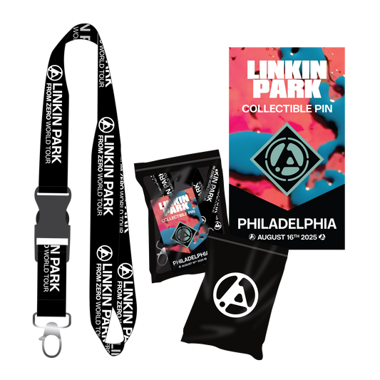 LP FZ Philadelphia Enamel Pin + Black Lanyard Bundle Pack (Aug 16th)