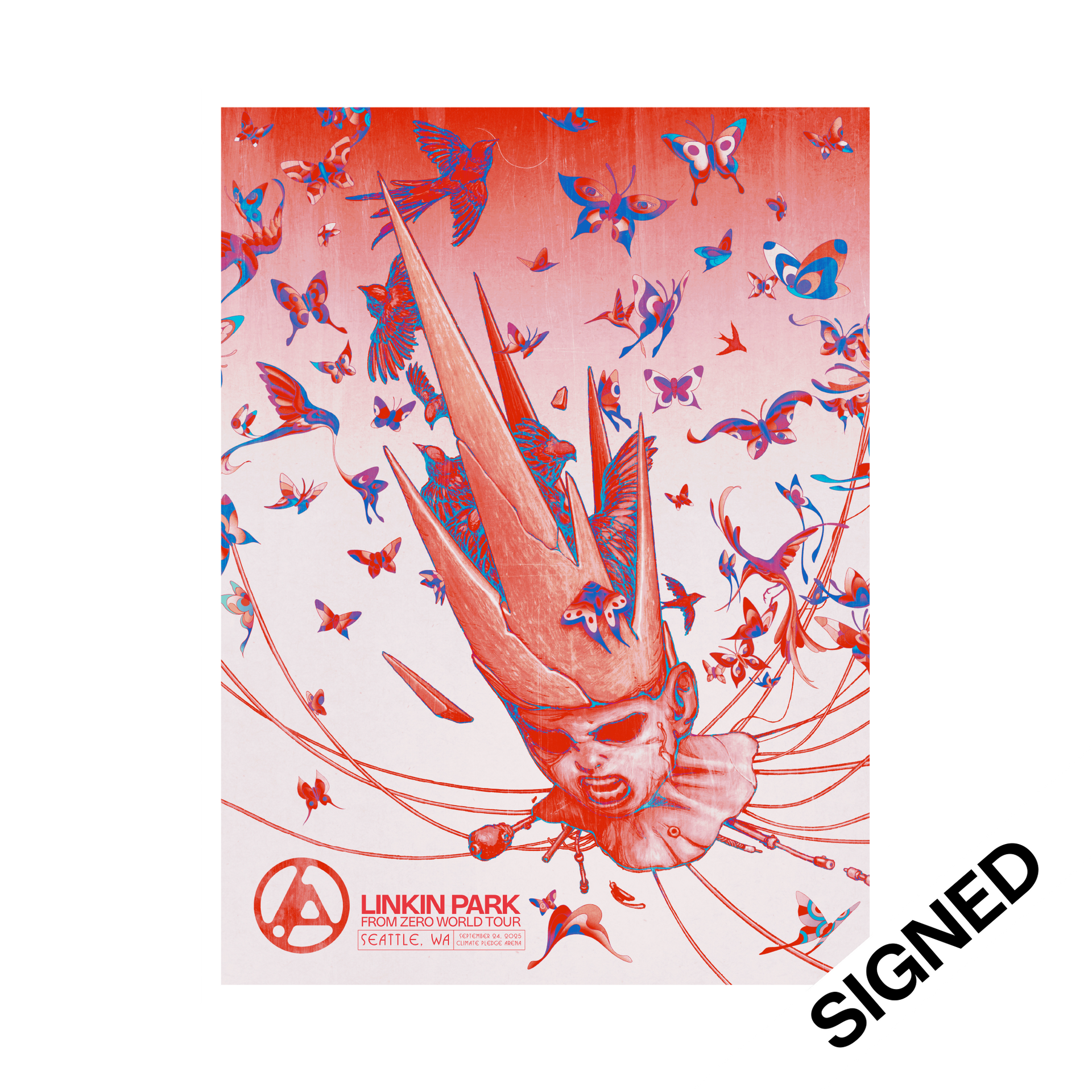 [直筆サイン]Linkin Parkポスター Linkin Park Signed Poster with COA