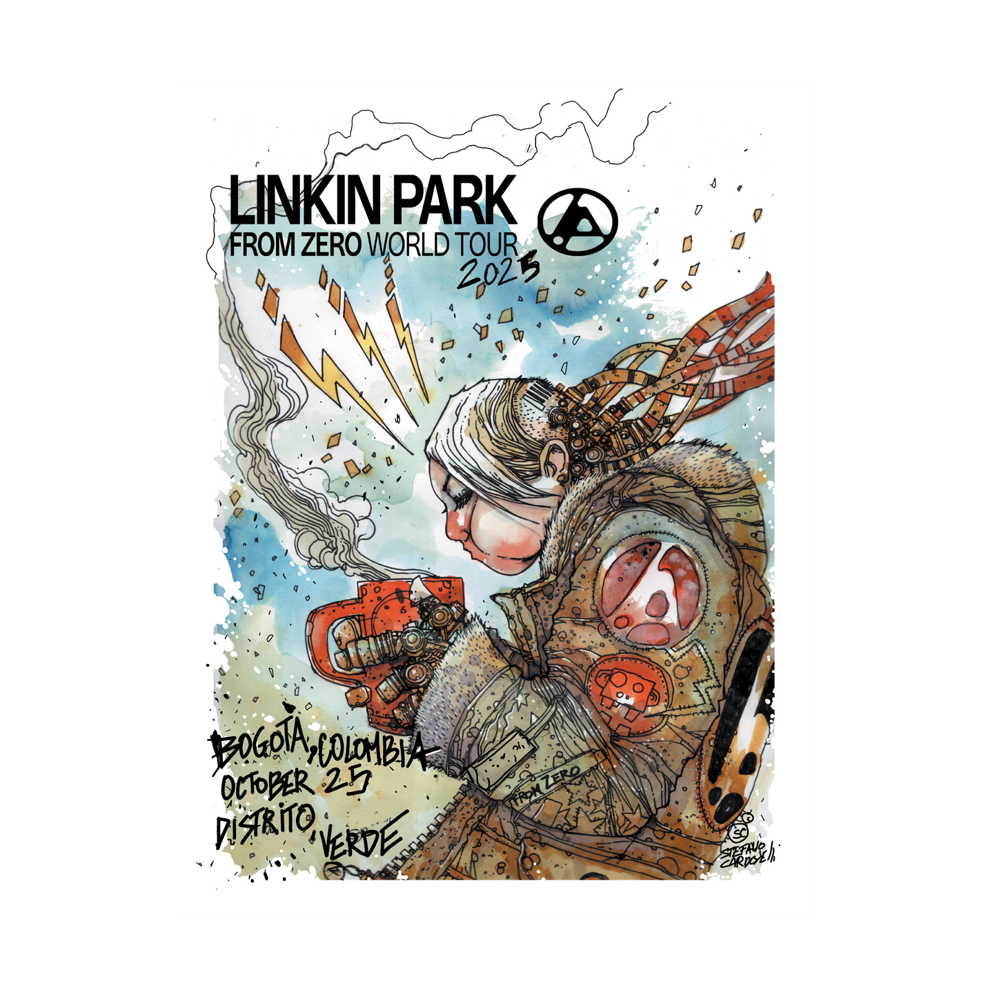 FZ 2025 Tour Bogota Poster (Oct 25th) - Stefano Cardoselli