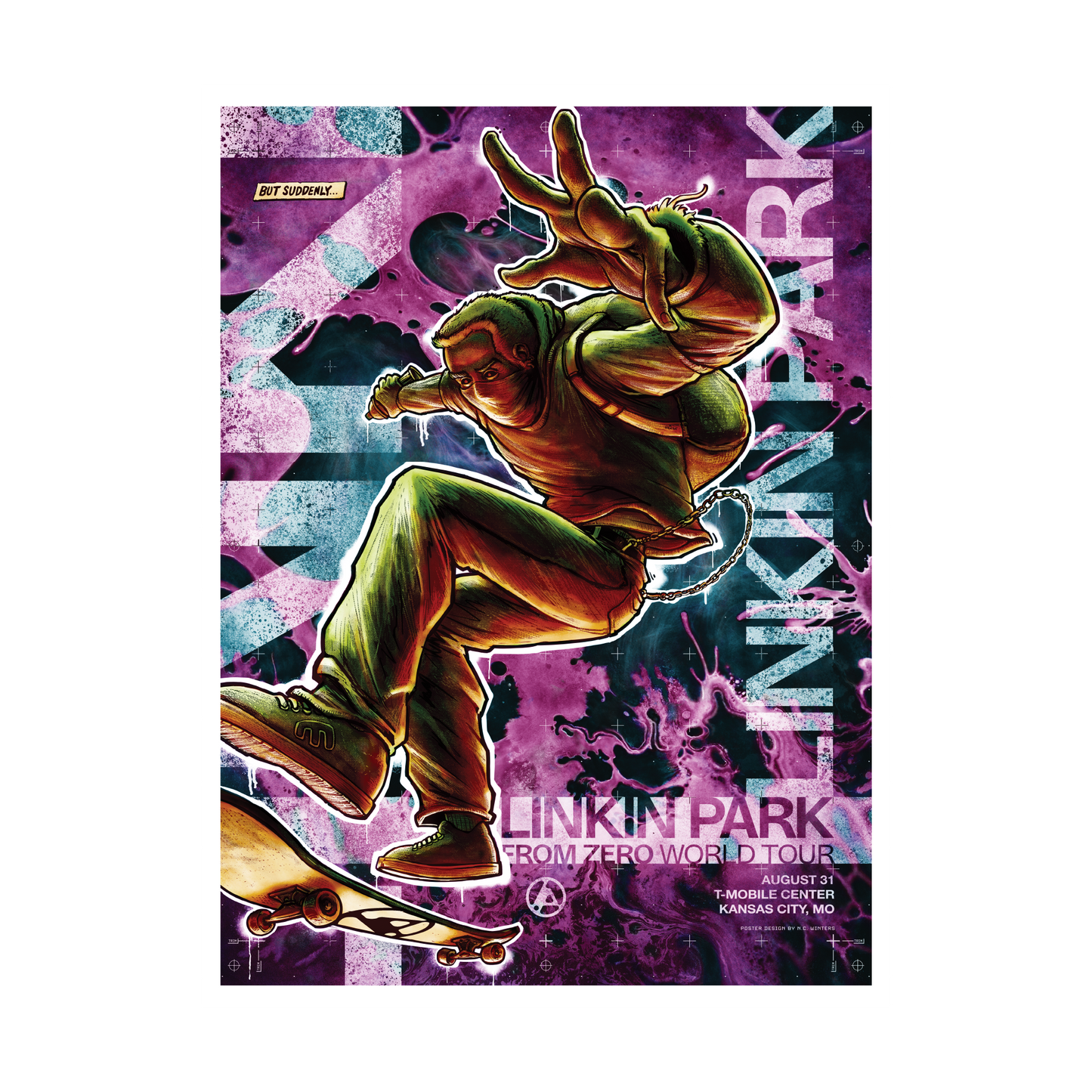 FZ 2025 Tour Kansas City Poster (Aug 31st) - NC Winters