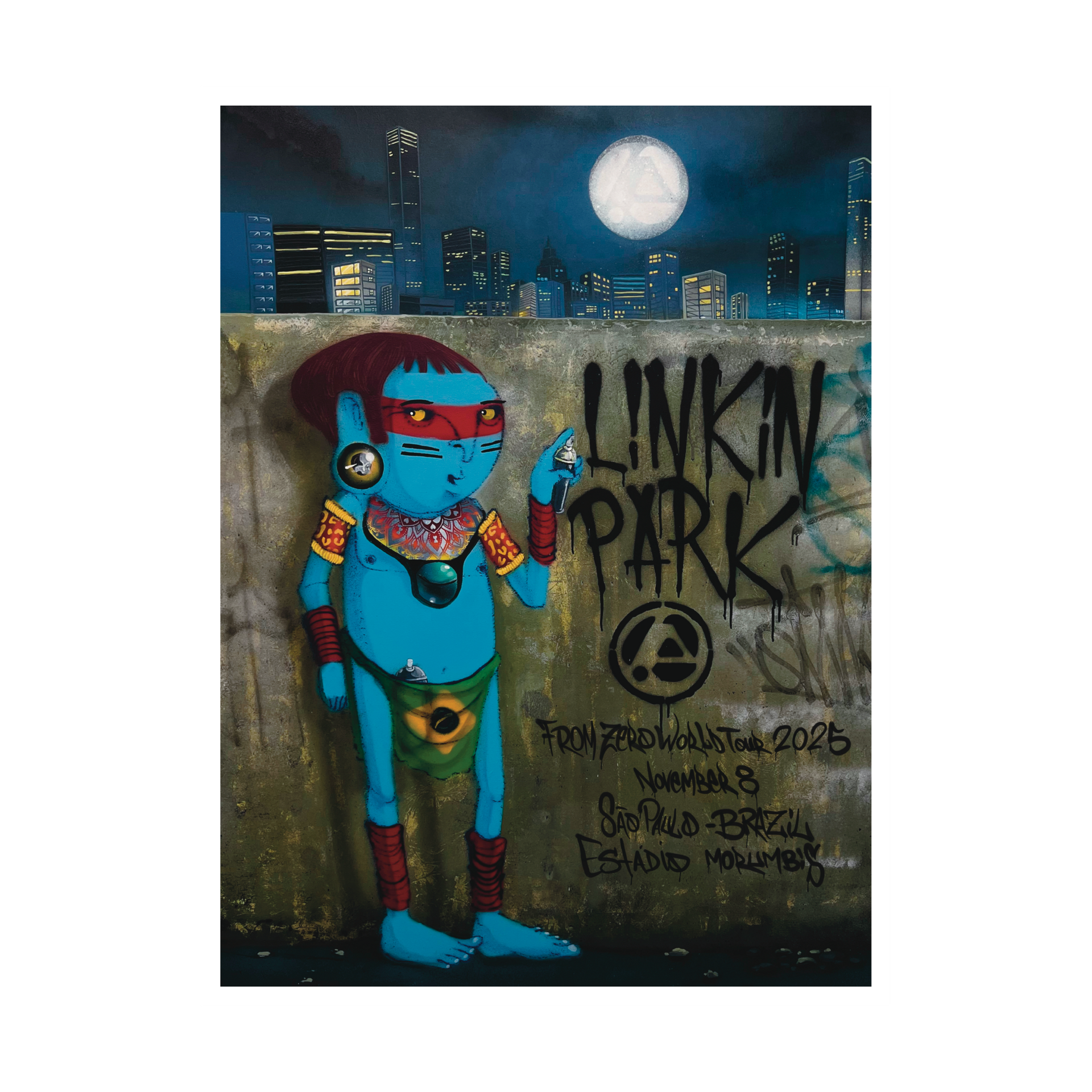 FZ 2025 Tour Sao Paulo Poster #2 (Nov 8th) - Cranio – Linkin Park