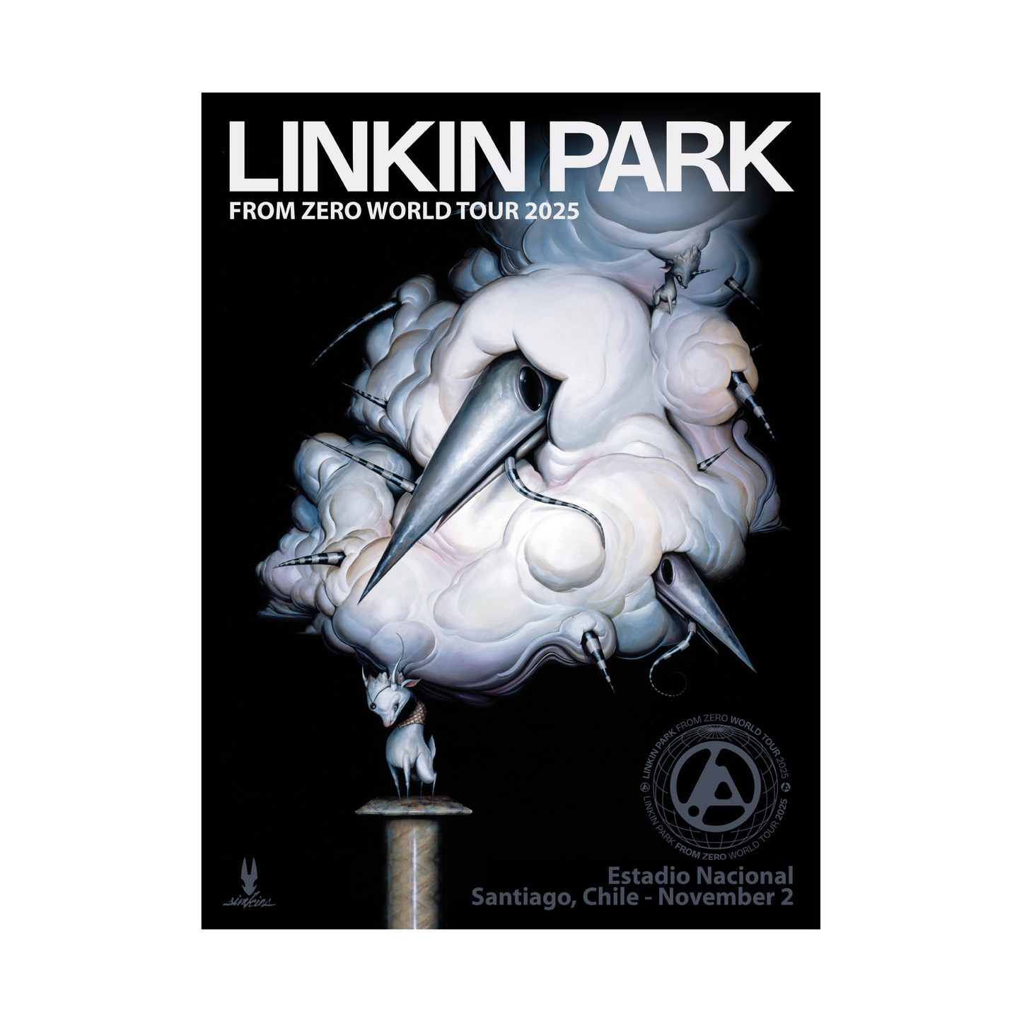 FZ 2025 Tour Santiago Poster (Nov 2nd) - Greg "Craola" Simkins