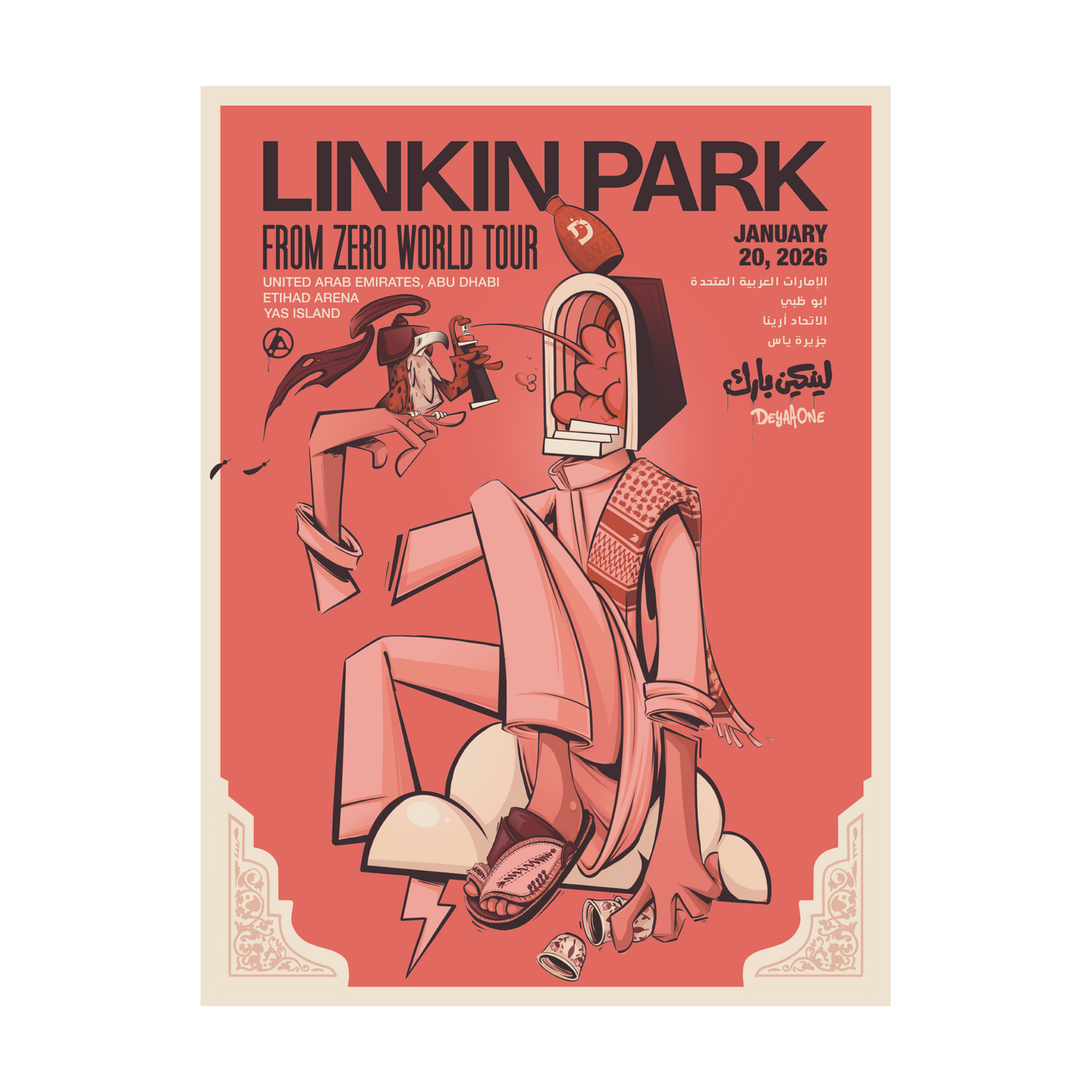 FZ 2026 Tour Abu Dhabi Poster (Jan 20th) - Deyaa Rambo