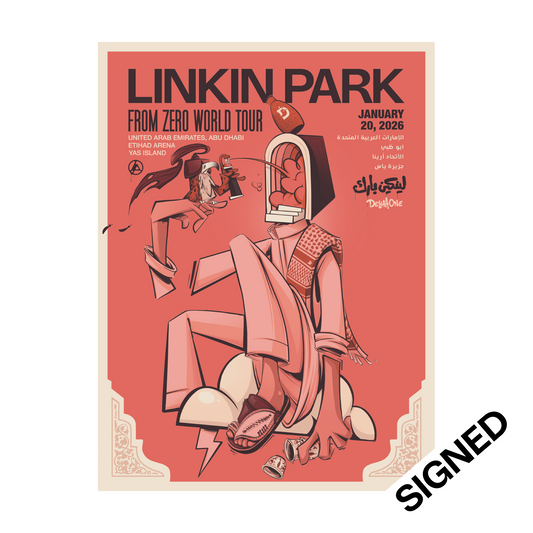 FZ 2026 Tour Abu Dhabi SIGNED Poster (Jan 20th) - Deyaa Rambo