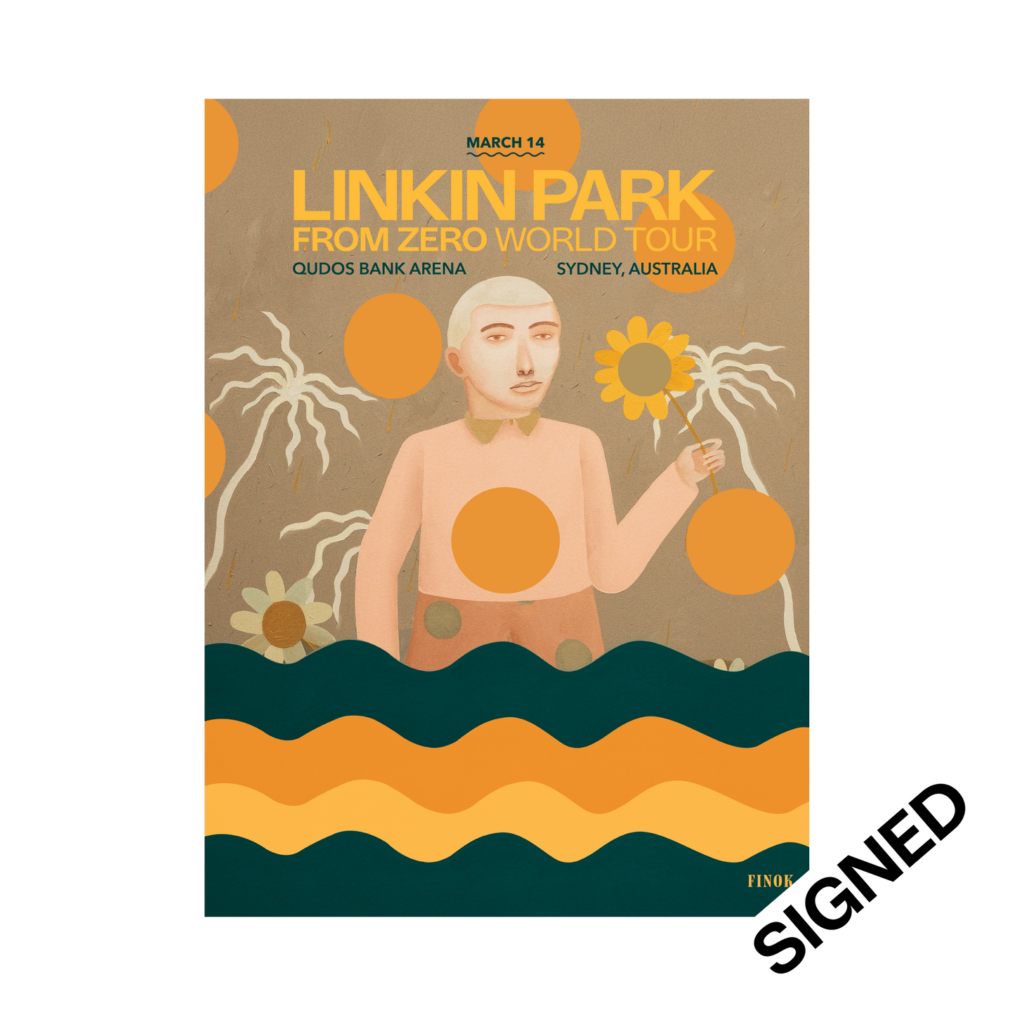FZ 2026 Tour Sydney #1 SIGNED Poster (Mar 14th) - Raphael Sagarra (Finok)