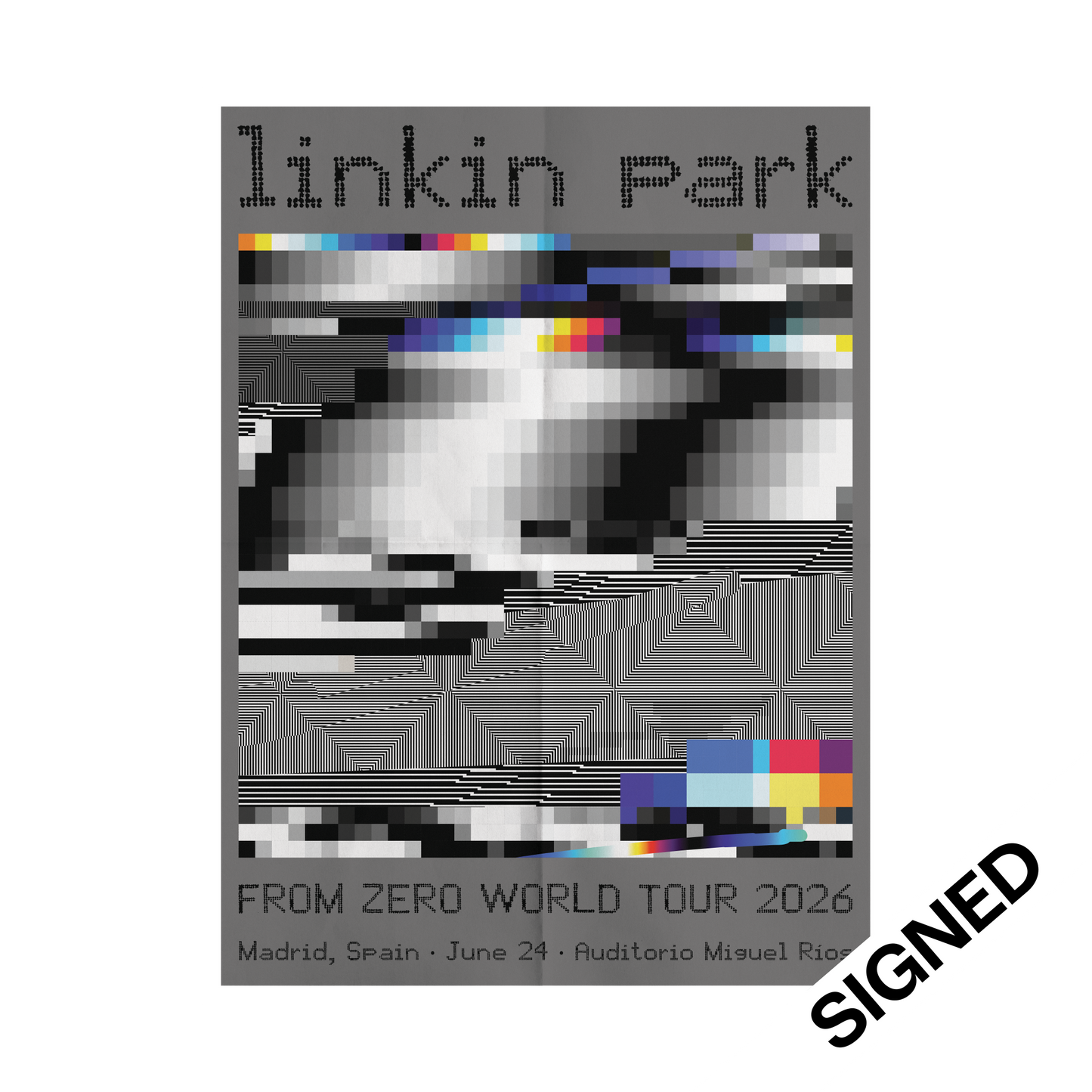 FZ 2026 Tour Madrid Signed Poster (June 24th) - Felipe Pantone