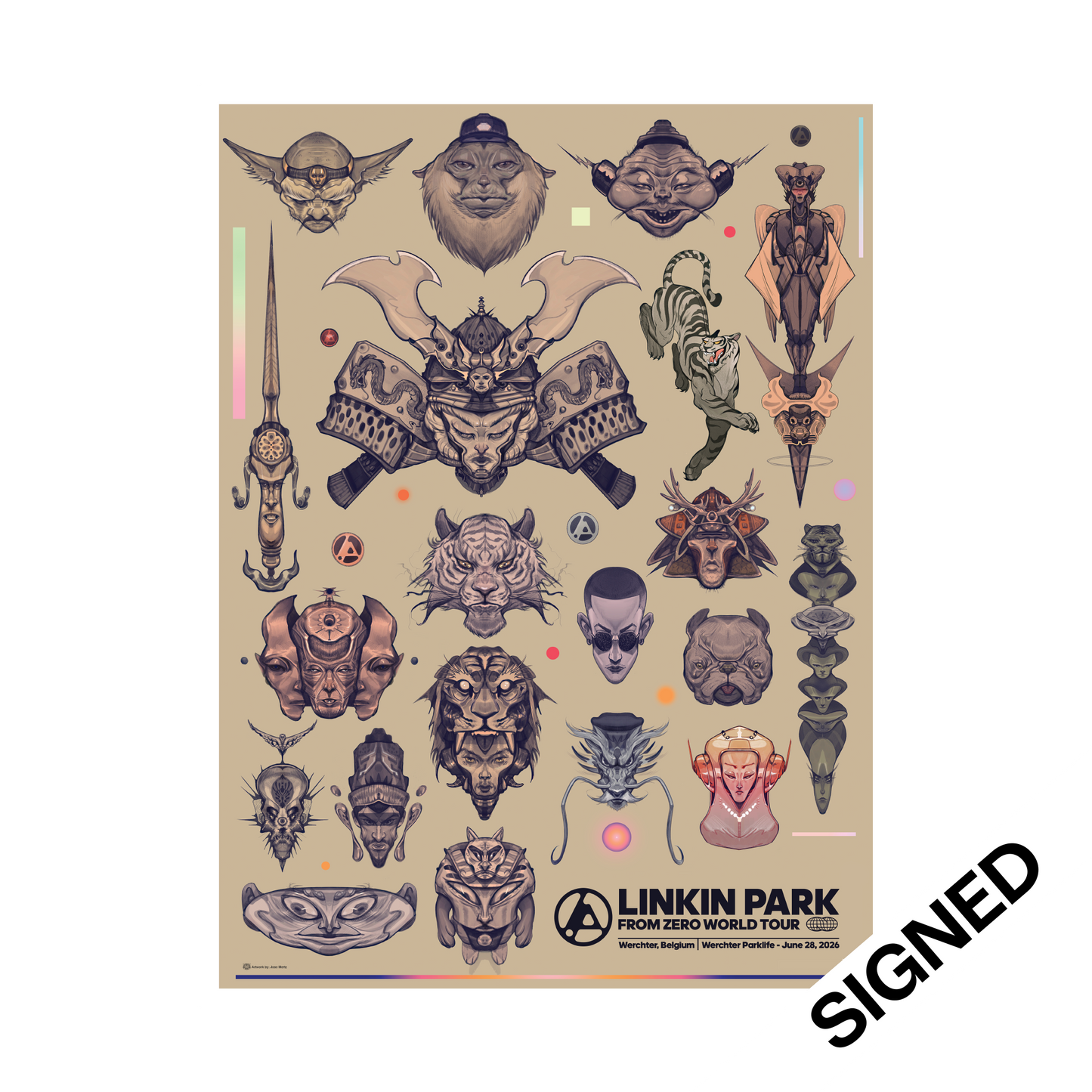 FZ 2026 Tour Werchter Signed Poster (June 28th) - Jose Mertz
