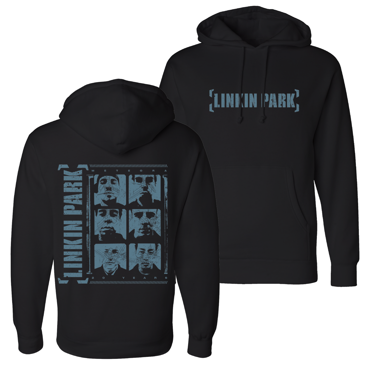 Meteora Portraits Black Hoodie Small