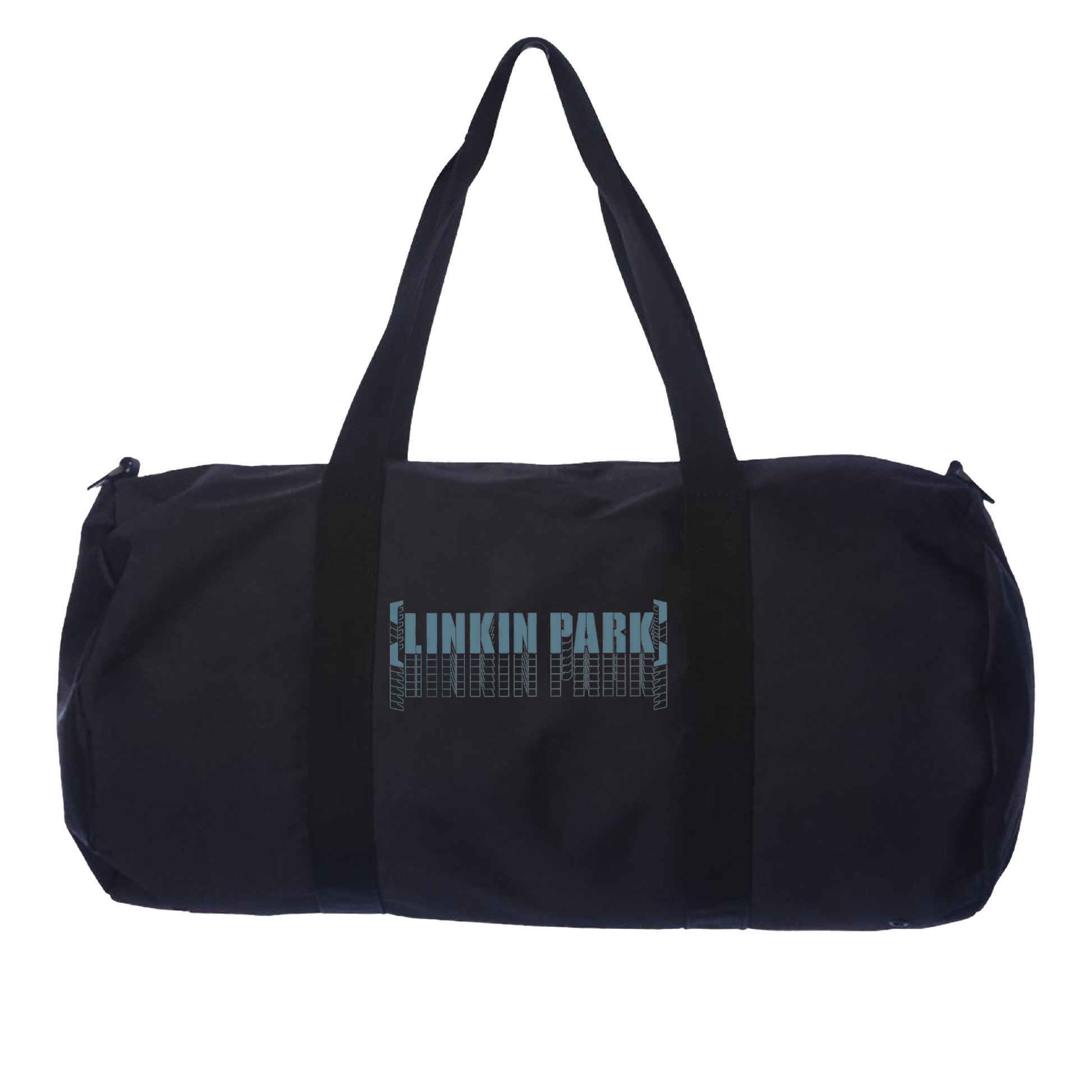 Meteora Logo Repeat Black Duffle Bag – Linkin Park Store Meteora Logo Repeat Black Duffle Bag – Linkin Park Store