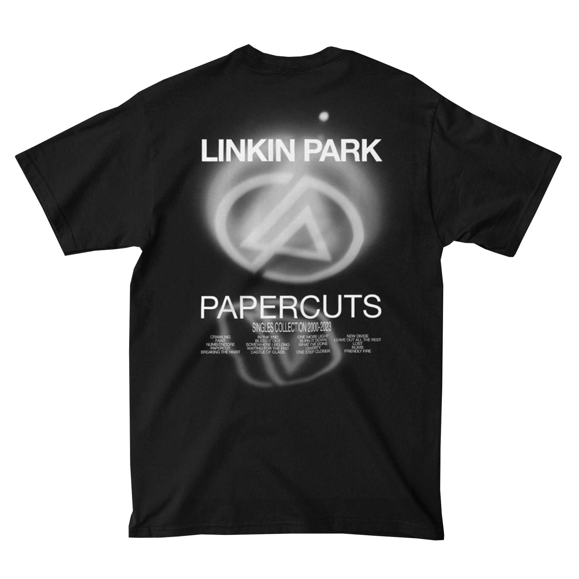 Papercuts Sequence Black Tee Back