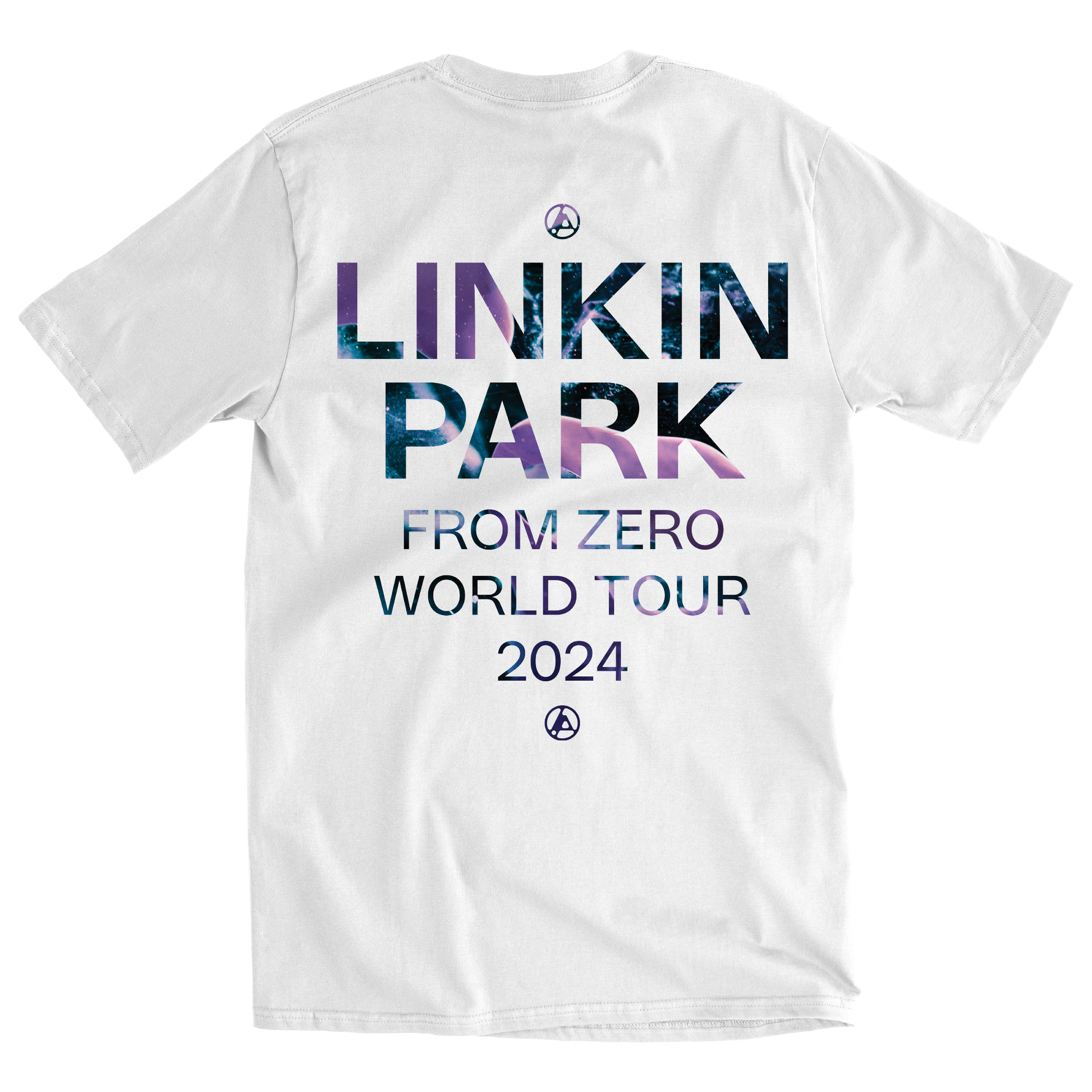Linkin Park FROM ZERO WORLD TOUR Tシャツ L From Zero World Tour Texture Fill White Tee – Linkin Park Store