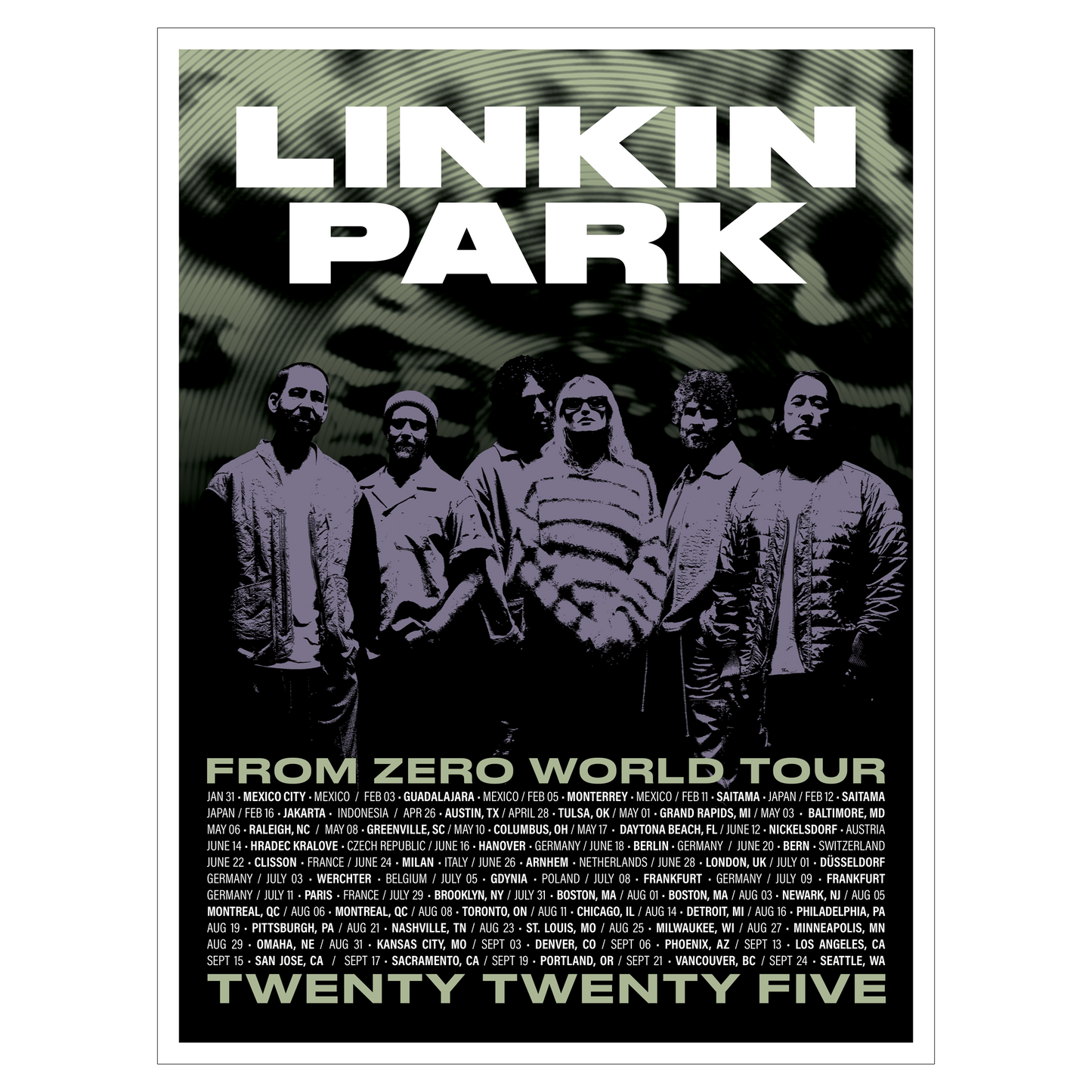 From Zero 2025 Tour Poster (Mexico)