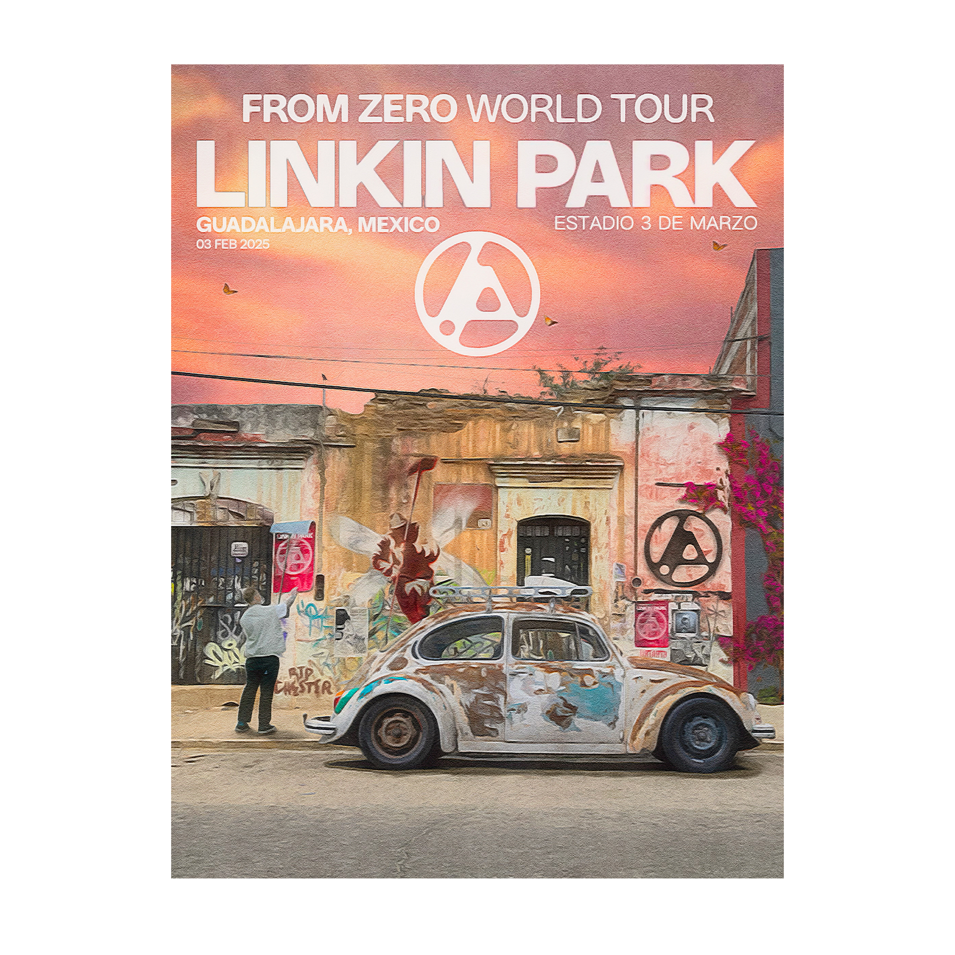 FZ 2025 Tour Guadalajara Poster (Feb 3rd) - Gustavo Zermeno