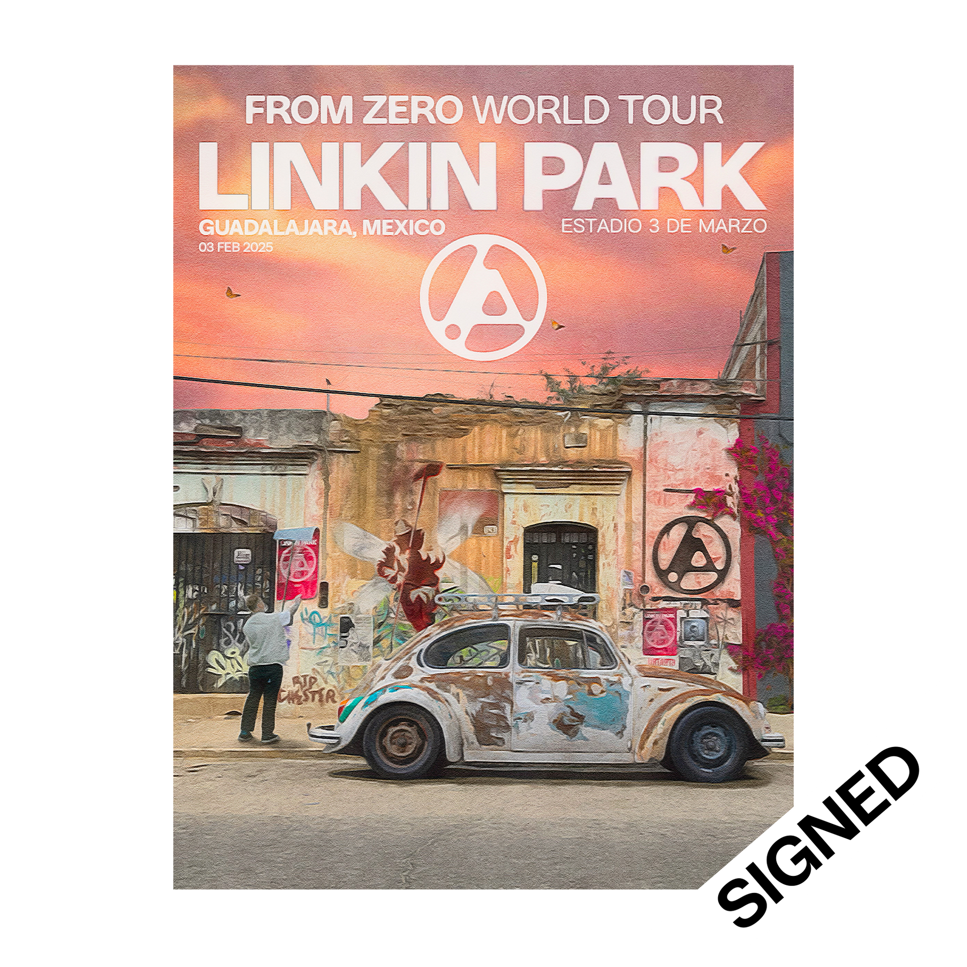 FZ 2025 Tour Guadalajara SIGNED Poster (Feb 3rd) - Gustavo