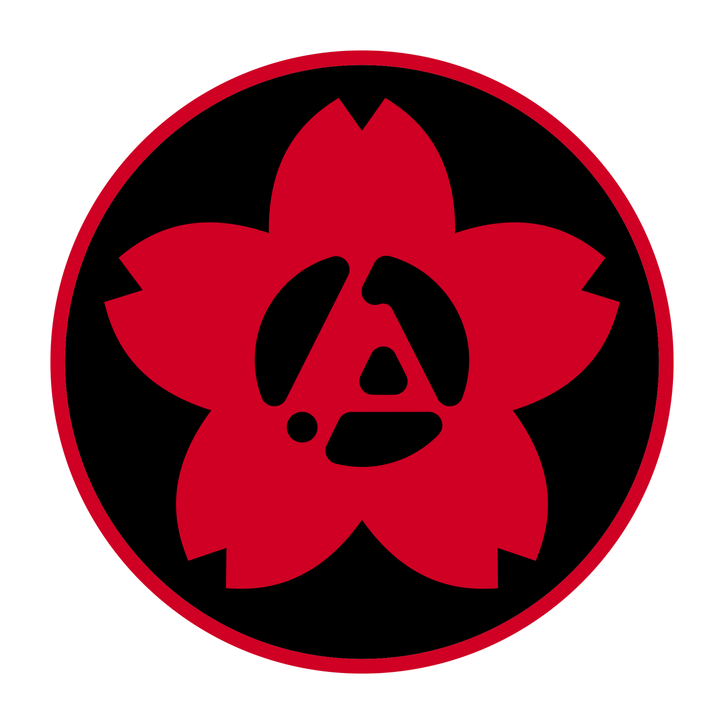 Saitama Red/Black Sticker