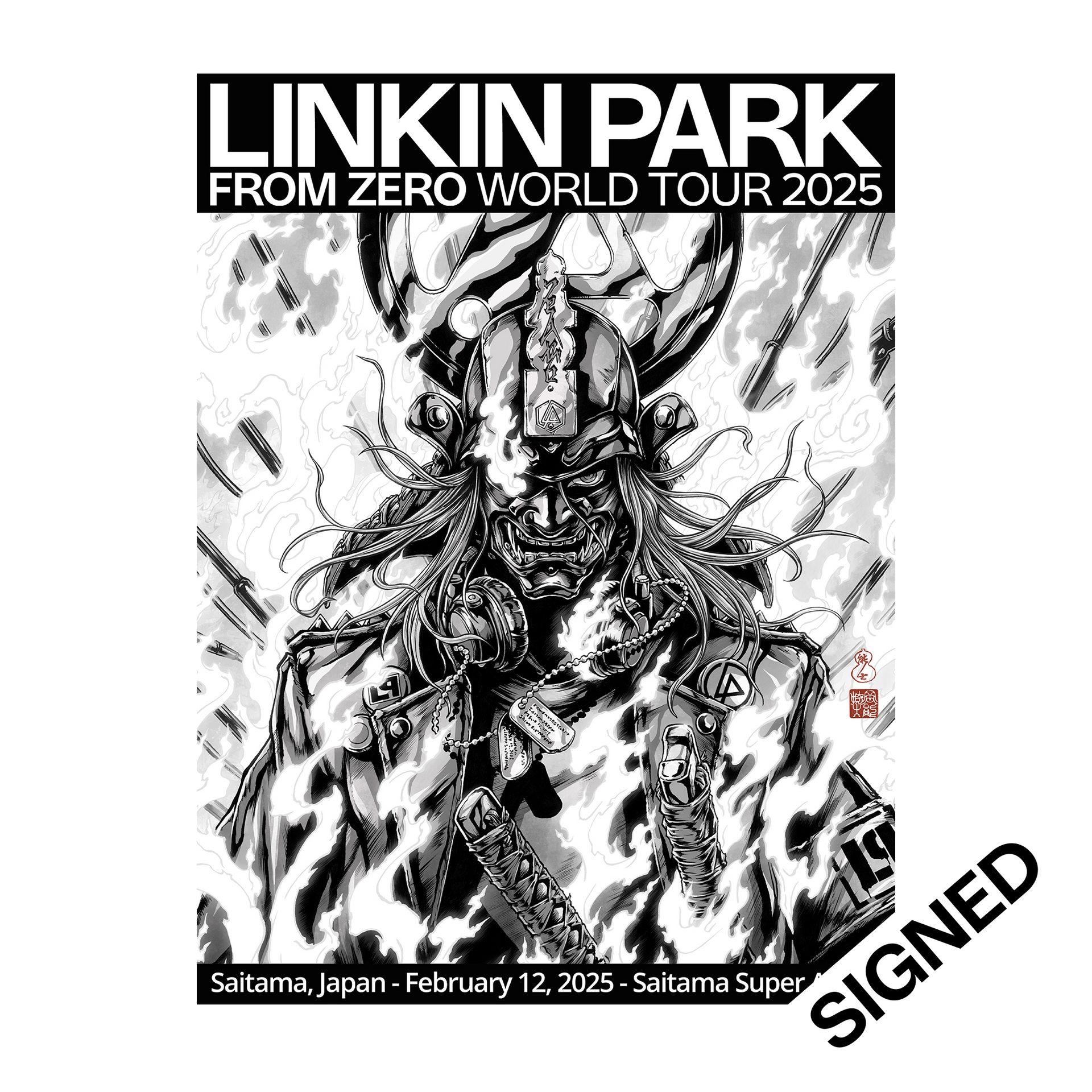 LINKIN PARK FROM ZERO TOUR JAPAN ピン 2/12 LIP776A_SAITAMAJAPANFEB12SIGNE
