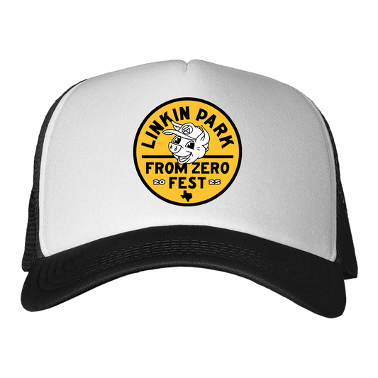 Linkin Pork FZ Fest White & Black Trucker Hat