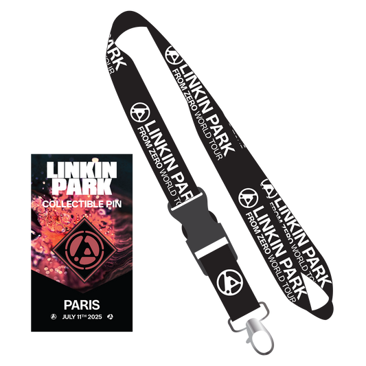 LP FZ Paris Enamel Pin + Black Lanyard Bundle Pack (July 11th)