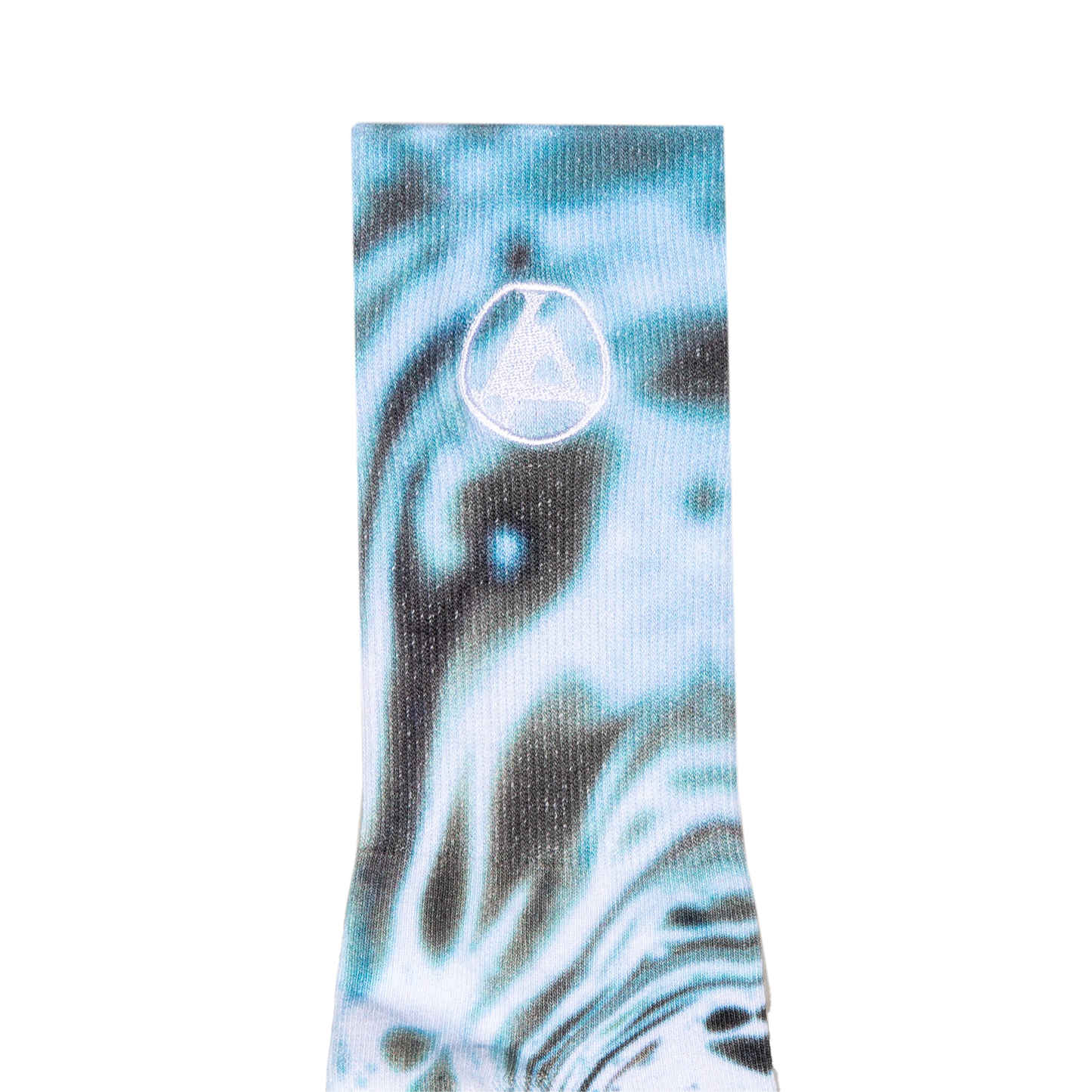 FZ Brown Ink Embroidered Socks