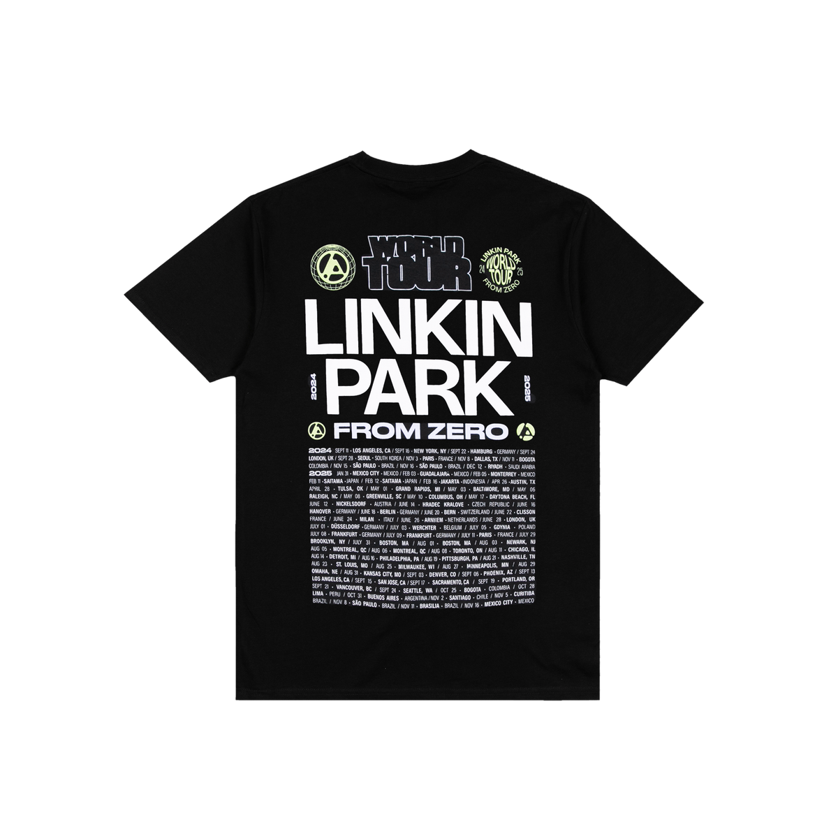 Official FZ World Tour Black Kids Tour Tee