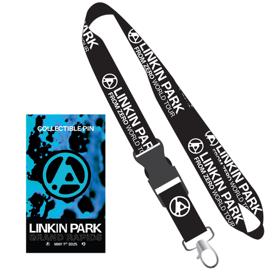 LP FZ GRAND RAPIDS ENAMEL PIN + BLACK LANYARD BUNDLE PACK