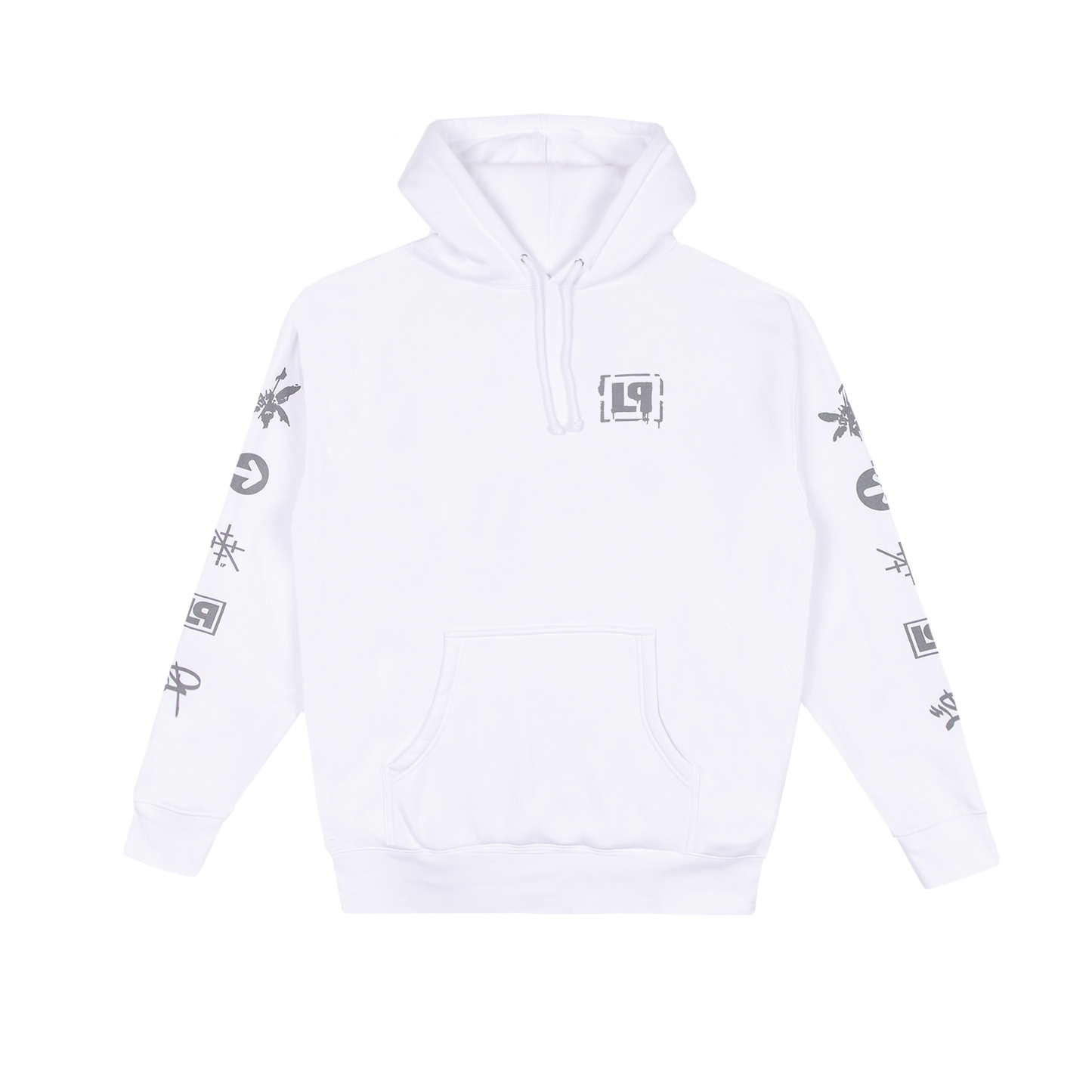 LP Icons White Pullover Hoodie