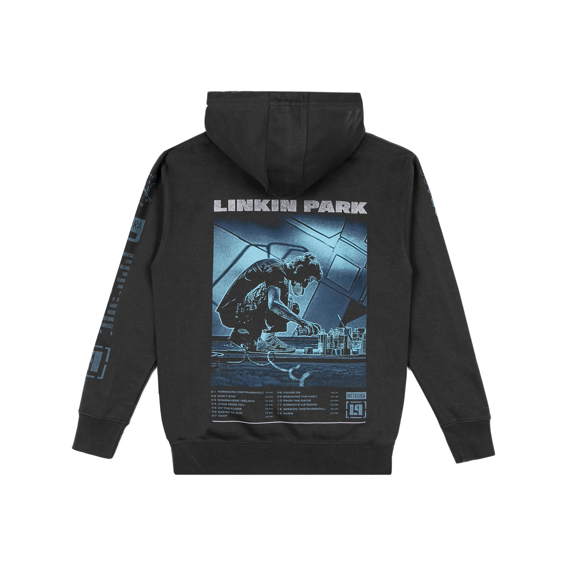 Logo Tilt Washed Black Hoodie – Linkin Park Store