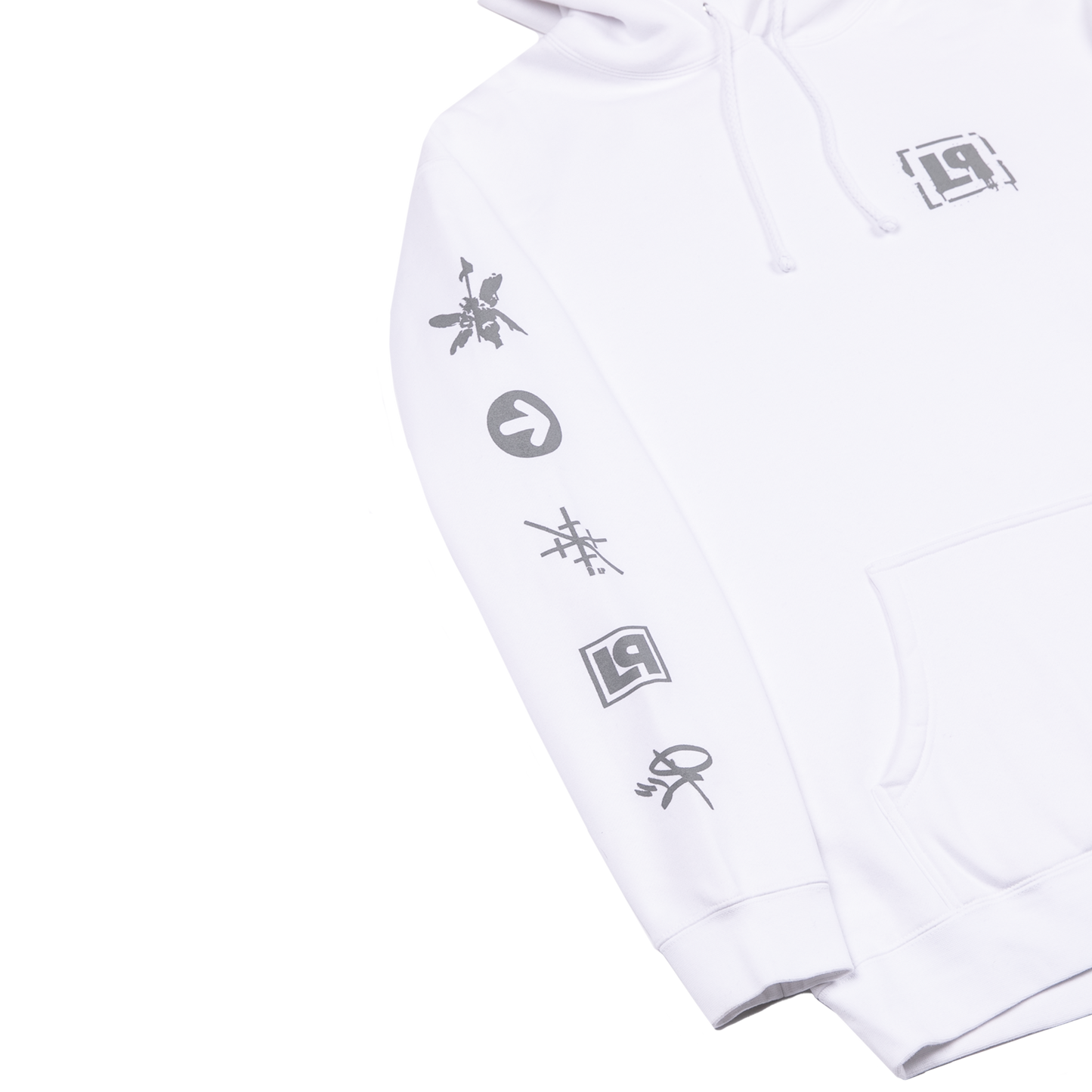 LP Icons White Pullover Hoodie
