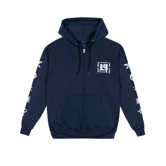 LP Icons Navy Zip Hoodie