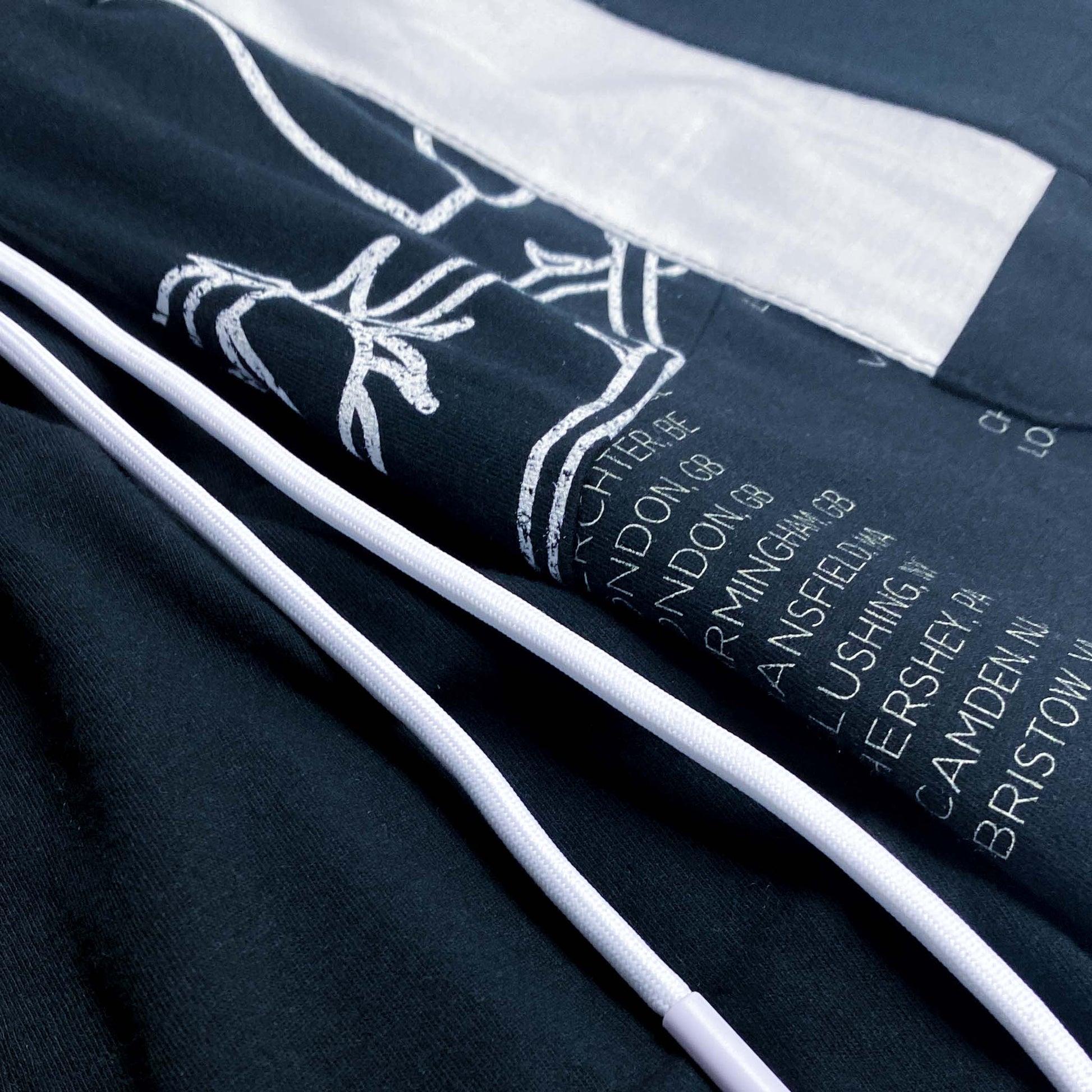 LINKIN PARK x rcnstrct studio FABRIC CUTS B&W Pants Design Details
