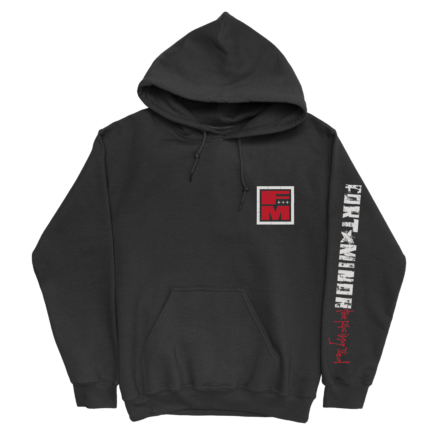 Cover Stack Black Pullover Hoodie