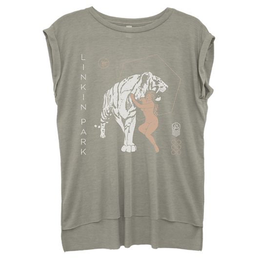 Lady Tiger Rolled Cuff Tee