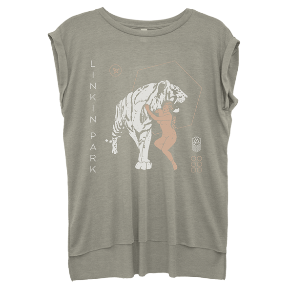 Lady Tiger Rolled Cuff Tee