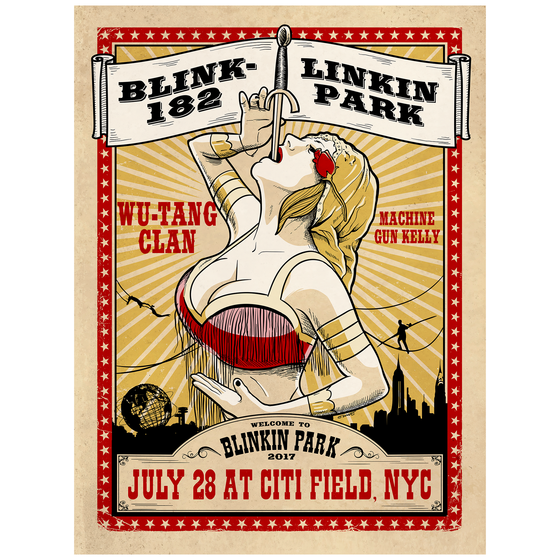 Blinkin Citi Field Show Poster – Linkin Park Store Blinkin Citi Field Show Poster – Linkin Park Store